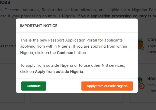 nigerian international passport guarantor form