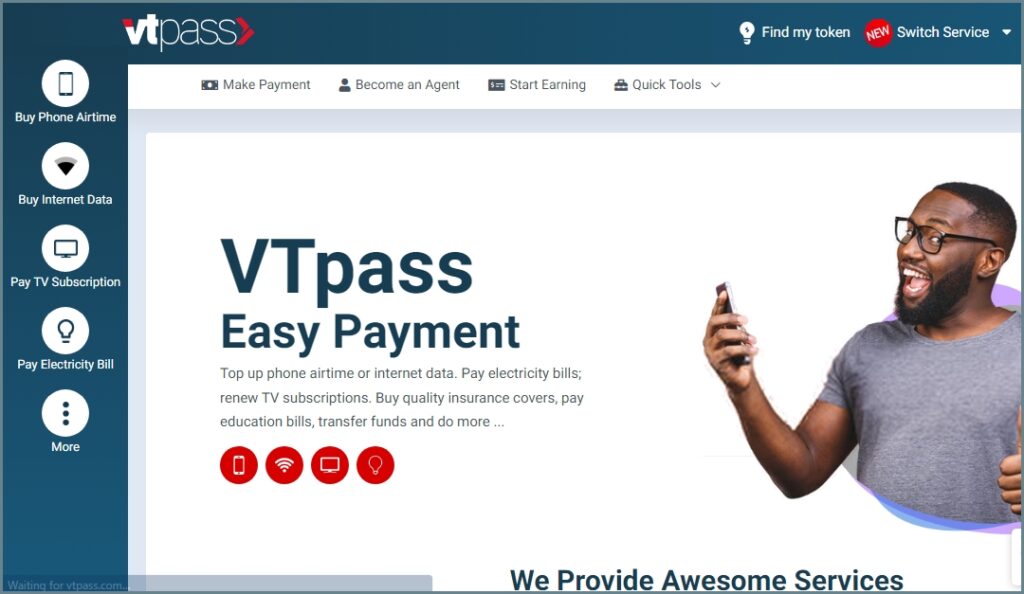 VTpass buy exam pin online