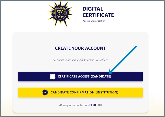 WAEC digital certificate access