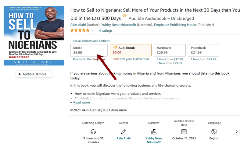 How to sell to Nigerians - Amazon Kindle